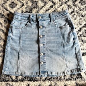 American Eagle Outfitters Light Blue Denim Skirt